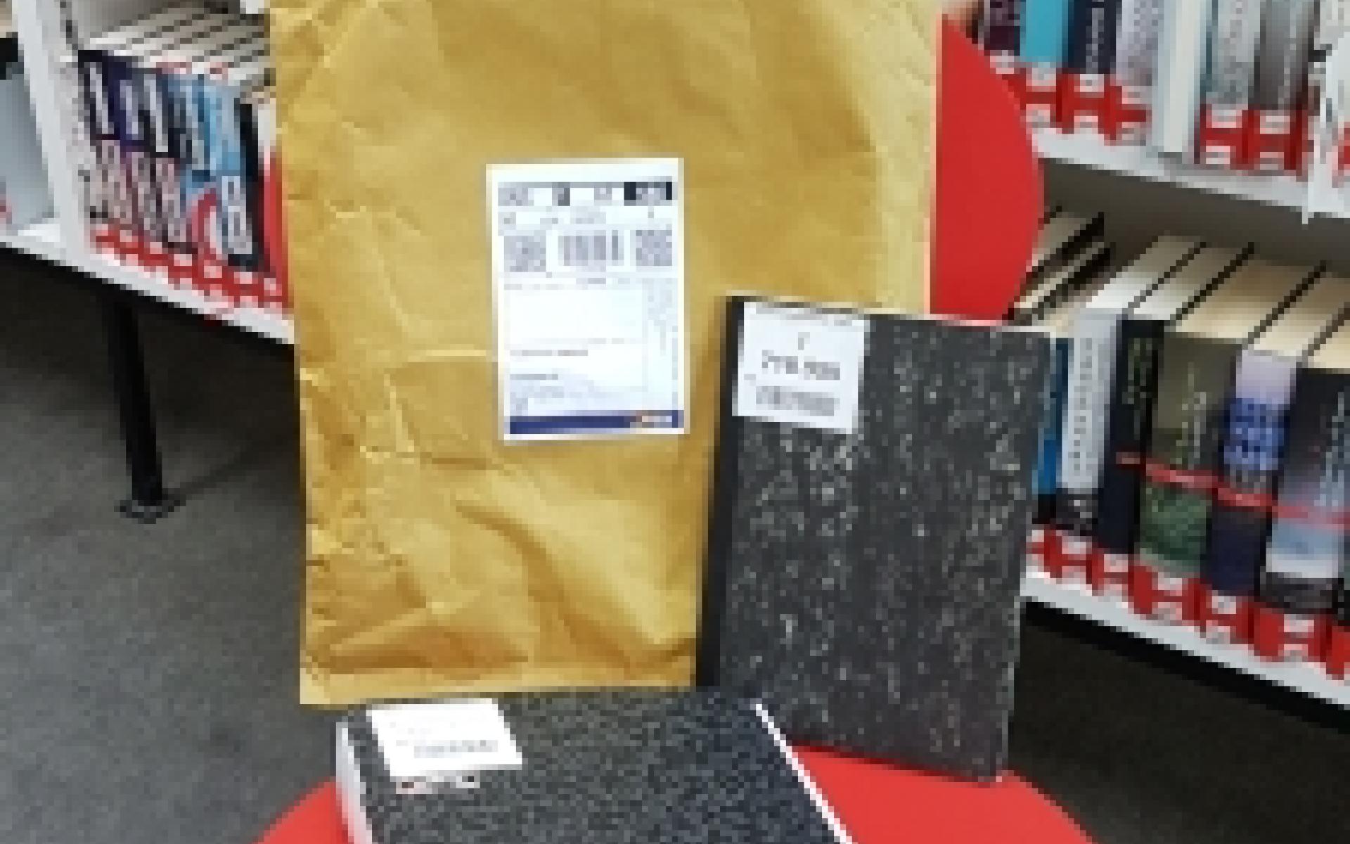 Kuvert mit über Fernleihe bestelltem Buch